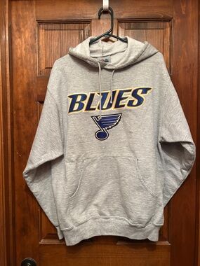 St. Louis Blues Grey Pullover Hoodie